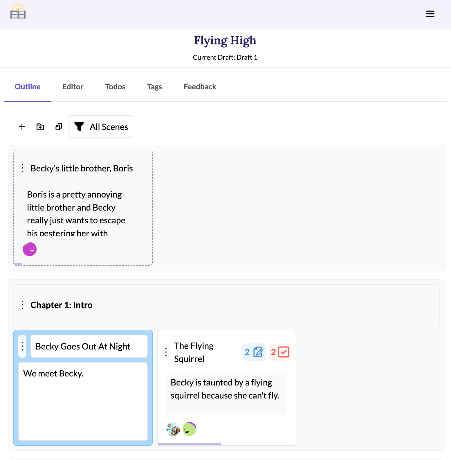 Outline Tab